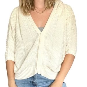 Free People Cream Cardigan Sweater